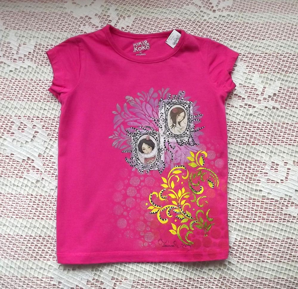 Dívky v květině kr. 98 - růžové tričko Veronika "Tanísek" Kocková