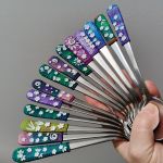 Bílé květy- koktejlové (latté) lžičky