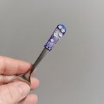 11cm dlouhá lžička na malé kafíčko s fialovým podkladem a bílými květinkami 11cm dlouhá lžička na malé kafíčko s fialovým podkladem a bílými květinkami