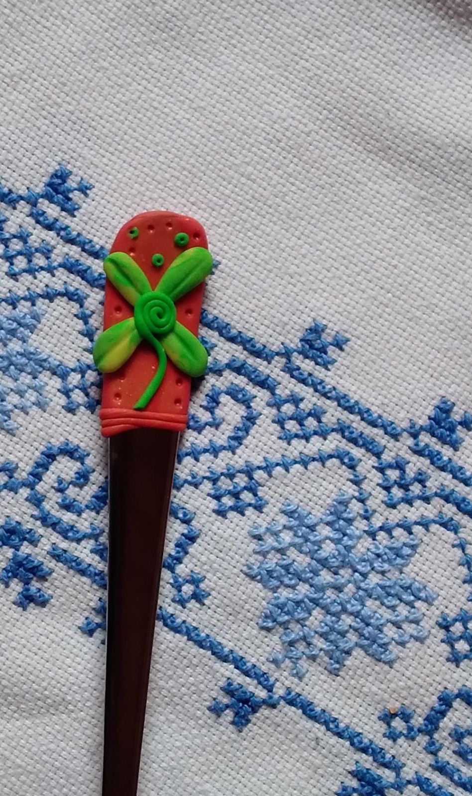 fimo DLOUHÉ LATTÉ LŽIČKY SE ČTYŘLÍSTKY, PRO RADOST, POTĚŠENÍ A ŠTĚSTÍ
