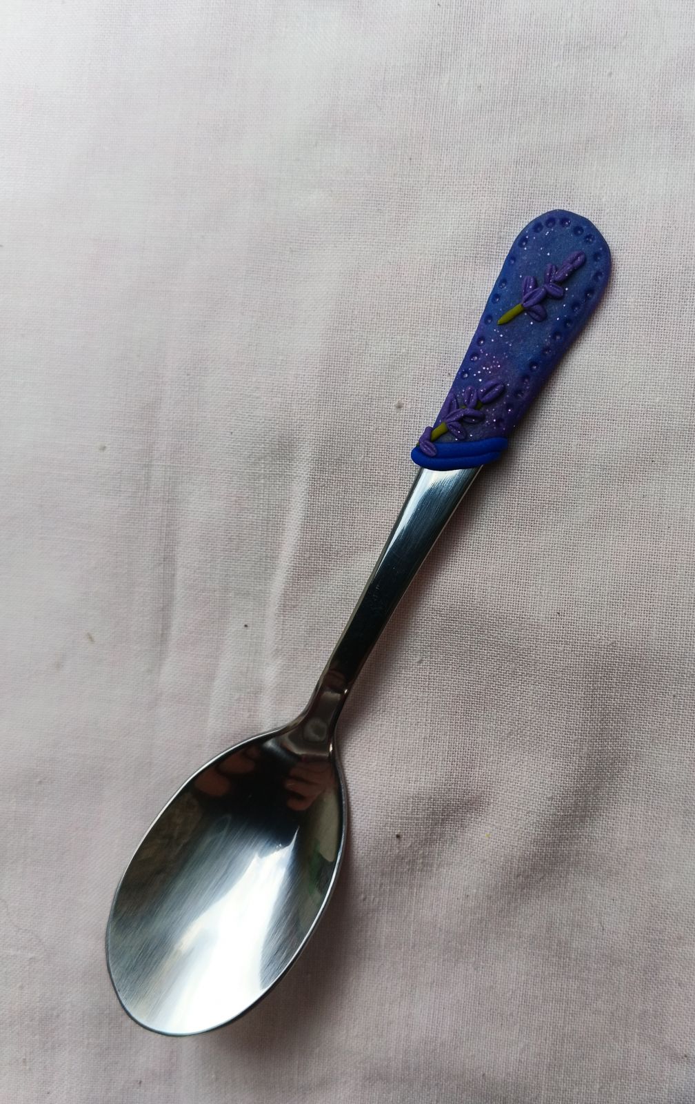 Mocca levandulová lžička - dlouhá 11cm vhodná do nízkých hrnečků a šálků