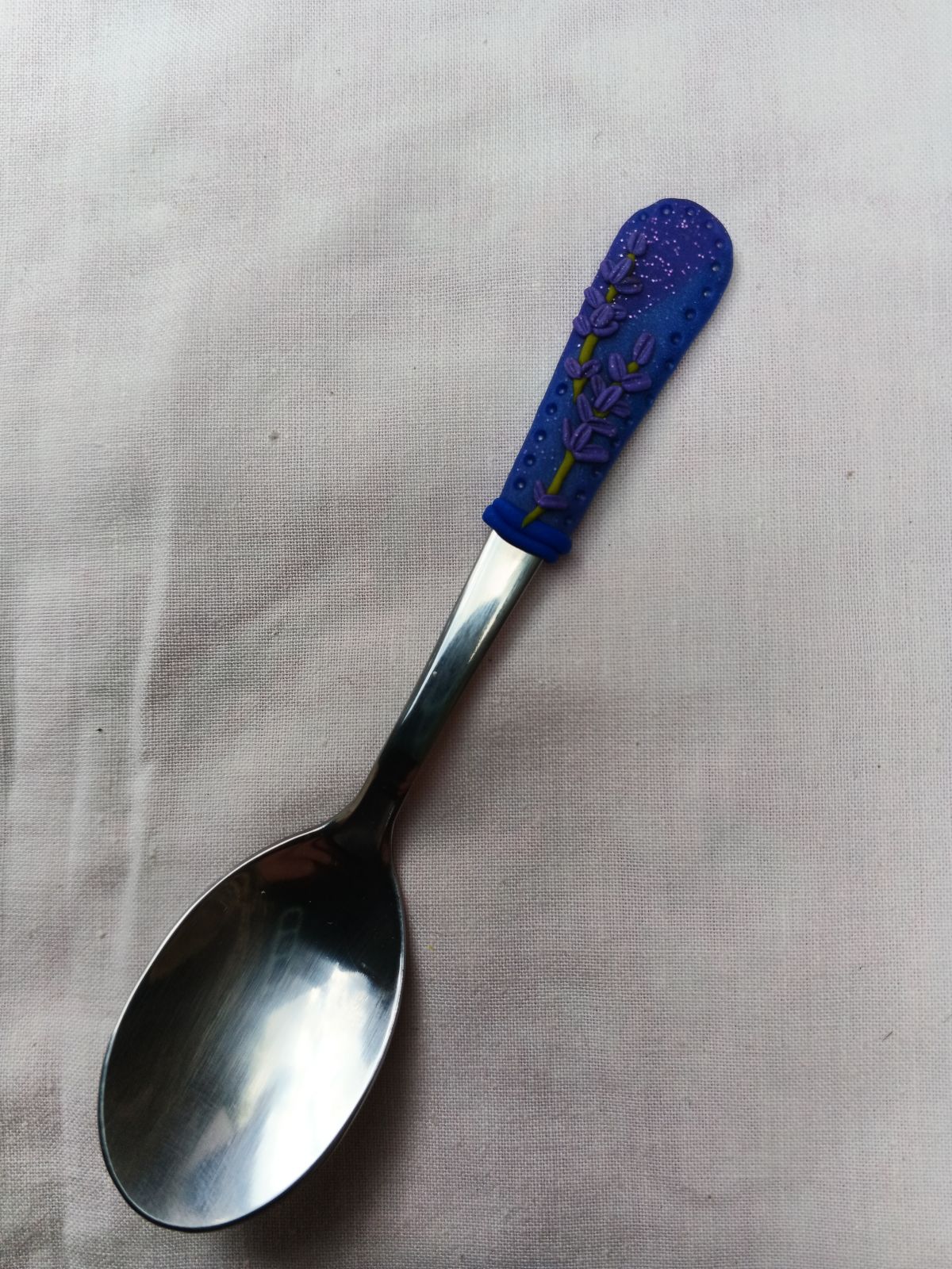 Mocca levandulová lžička - dlouhá 11cm vhodná do nízkých hrnečků a šálků