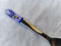 Čajová lžička dlouhá 14cm, s ručně modelovanými květy levandule
