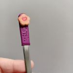 11. Čajová lžička dekorovaná lineckým cukrovím - vánoční téma - klasické slepované koláčky, srdíčka, kytičky