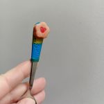 2. Mocca lžička dekorovaná lineckým cukrovím - vánoční téma - klasické slepované koláčky, srdíčka, kytičky