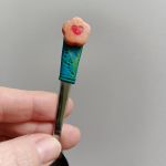 3. Mocca lžička dekorovaná lineckým cukrovím - vánoční téma - klasické slepované koláčky, srdíčka, kytičky