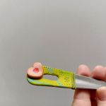 Cestovní vidličkolžíce dekorovaná lineckým cukrovím - vánoční téma - klasické slepované srdíčko