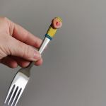 Linecké - vidlička 2. dezertní vidličky dekorované lineckým cukrovím - vánoční téma - klasické slepované koláčky, srdíčka, kytičky