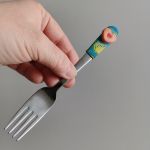 Linecké - vidlička 8. dezertní vidličky dekorované lineckým cukrovím - vánoční téma - klasické slepované koláčky, srdíčka, kytičky