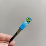 Zelená rybka v modrých vlnkách. - Dezertní vidlička - krásný dárek pro rybáře. Rybka pro štěstí i pro radost Zelená rybka v modrých vlnkách. - Dezertní vidlička - krásný dárek pro rybáře. Rybka pro štěstí i pro radost