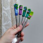 Květy - dlouhé latté lžičky