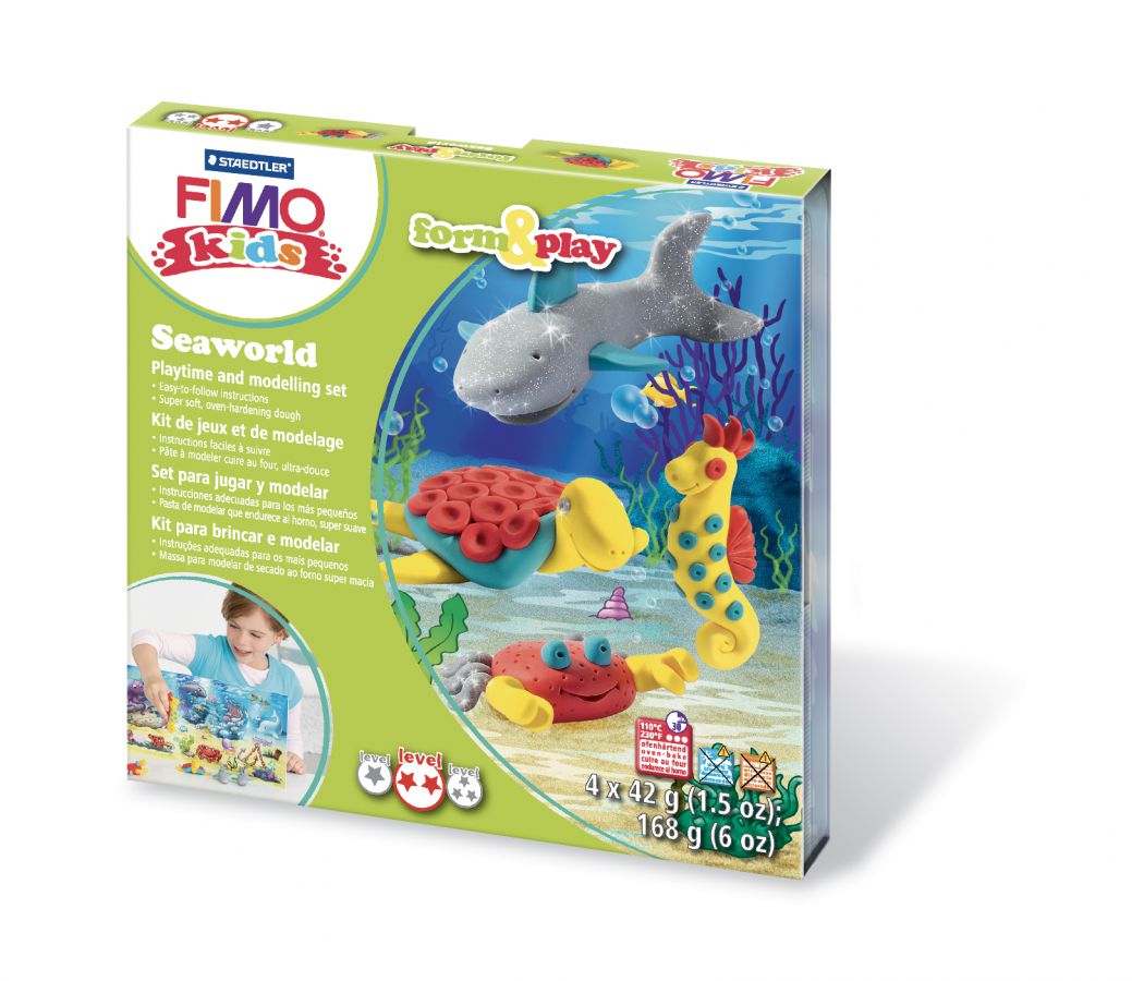 Kreativní sada netoxické modelovací hmoty FIMO kids -Sada Fimo kids Form & Play Mořský svět STAEDTLER FIMO