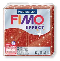 FIMO efekt červená se třpytkami 57g STAEDTLER FIMO