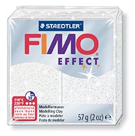 FIMO efekt bílá se třpytkami 57g STAEDTLER FIMO