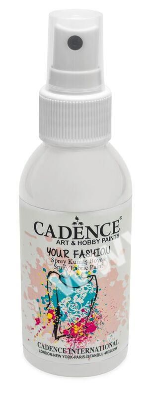 Bílá - Cadence - barevný sprej na textil - Your fashion - 100ml