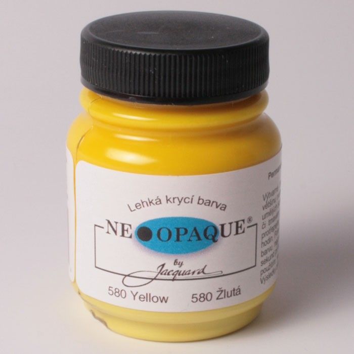 Akrylová barva na textil Neopaque - krycí - Žlutá Jacquard