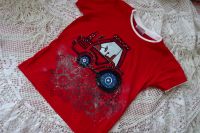 Traktor kr. 116 červené triko s krátkým rukávem Veronika "Tanísek" Kocková
